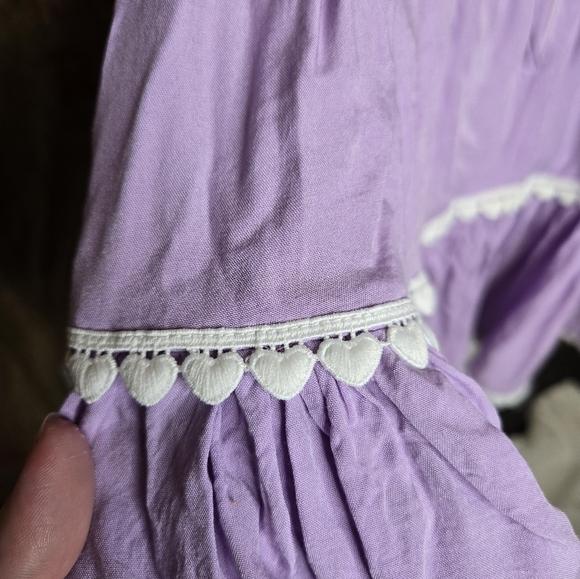 COLLECTIF Lolisa purple kawaii pastel fit and flare doll dress XL - Picture 6 of 13